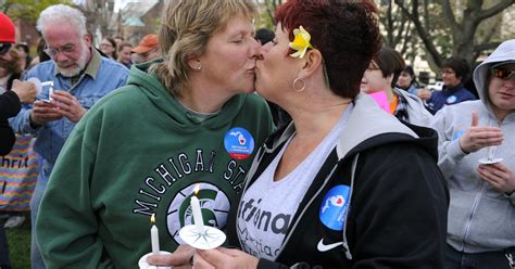 Same Sex Marriage Supporters Gather At Michigan Capitol In Lansing
