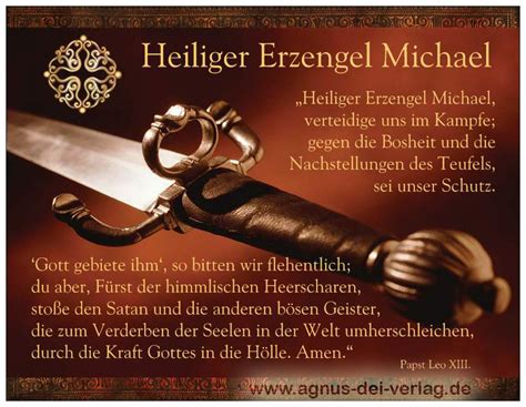 Heavens-Presents / Agnus-Dei-Verlag - Postkarte Erzengel Michael-Gebet