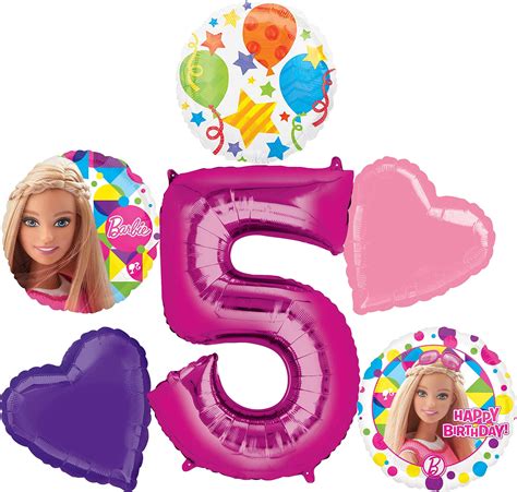 barbie sparkle 5th birthday party supplies balloon bouquet decorations