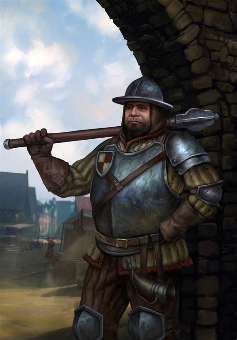 City Guard By Junu Artem Medieval Fantasy Characters Warhammer