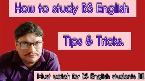 How To Study Bs English Bs English Series Youtube