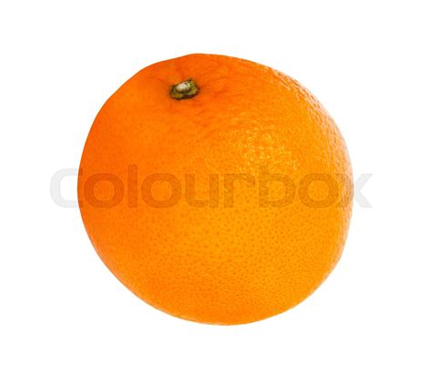 Orange Isolated On White Stock Image Colourbox