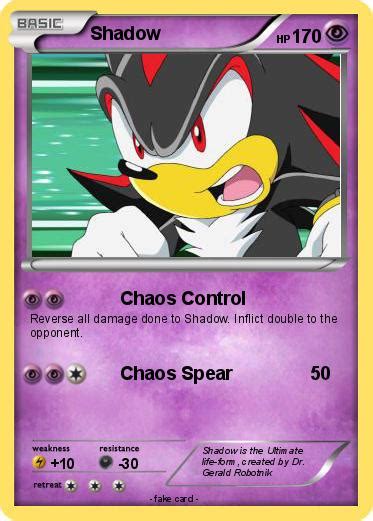 Sonic Pokemon Cards Shadow By Qulli2 On Deviantart