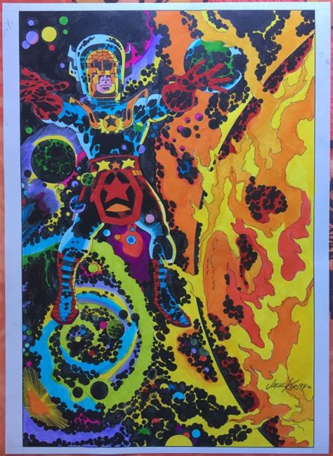 Jack Kirby S Collector Cover Stat Color In Red Raven S