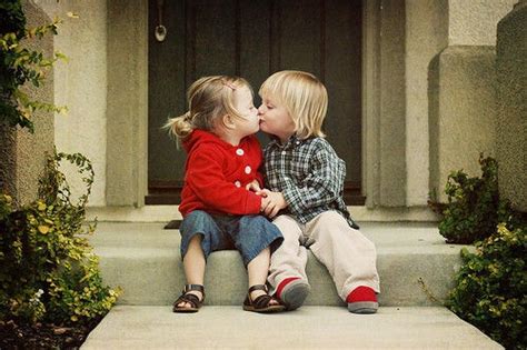 Just Another Lovely Couple Kids Kiss Cute Kids Baby Love