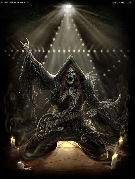 Impressive Fantasy Artworks By Mictones Heavy Metal Art Grim Reaper