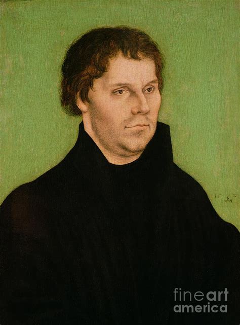 Portrait Of Martin Luther Painting By Lucas Cranach The Elder Fine