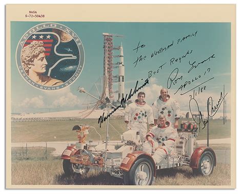 Lot Detail Apollo 17 Crew Signed 8 X 10 Photo Ron Evans