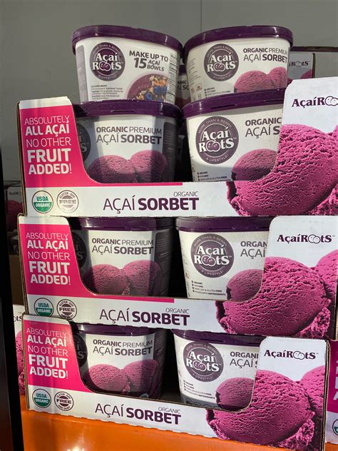 Acai Roots Sorbet Costco Finds Grocery Foods Organic Snacks