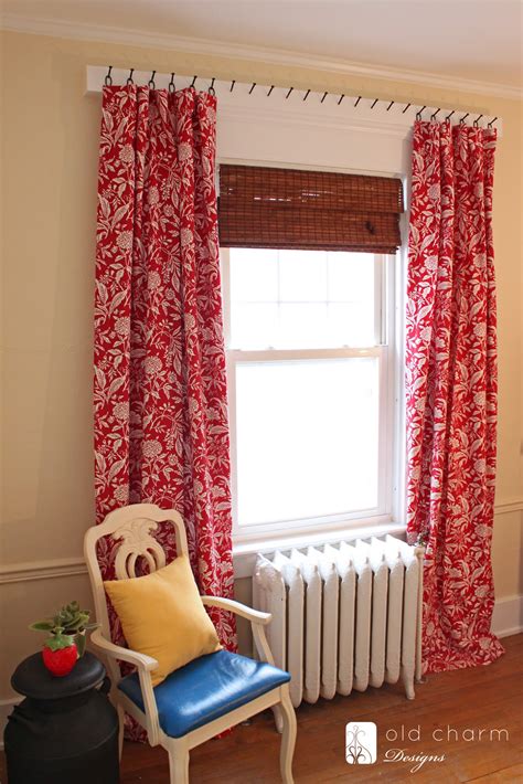 curtains hung  forged nails diy curtain rod  inspired room