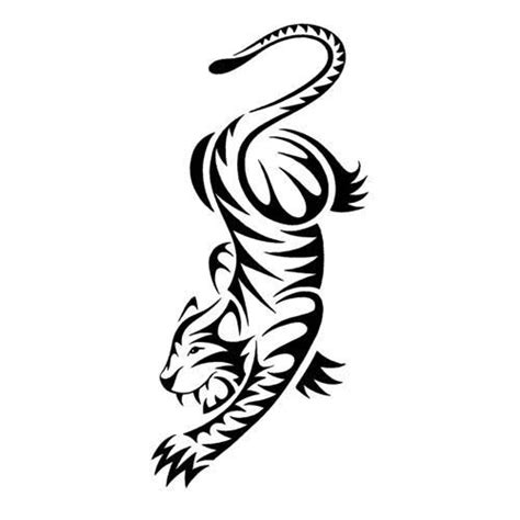 15 Awesome Tribal Tiger Tattoos ศิลปะ