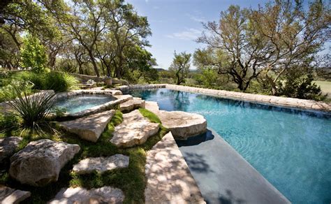 Hill Country Residence Rustic Pool Austin By Brad Sharpe Pools