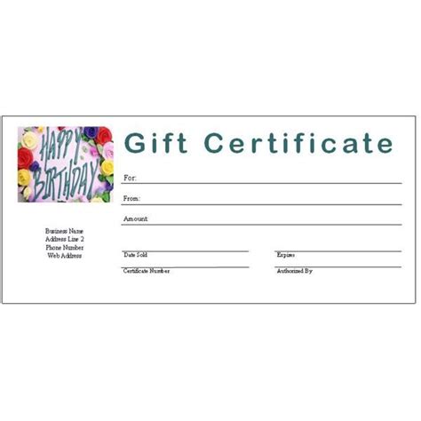 Receiving a driver's license provides a person with a great deal of freedom. 6 Free Printable Gift Certificate Templates for MS ...