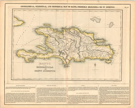 geographical statistical and historical map of hayti formerly hispaniola or st domingo