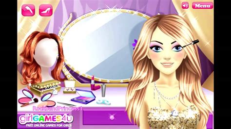 Barbie Games Barbie Glittery Makeup Game Youtube