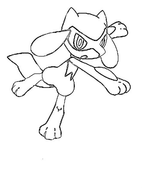 Riolu Coloring Pages Coloring Home