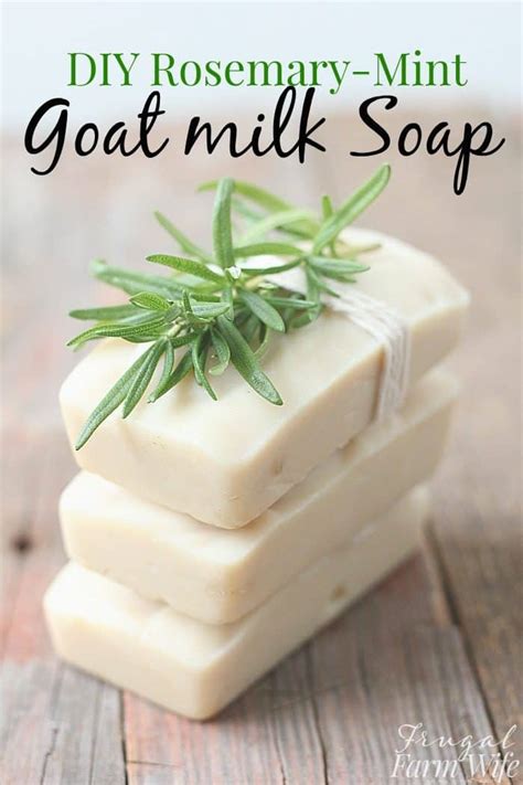 Homemade Rosemary Mint Goat Milk Soap The Frugal Farm Wife