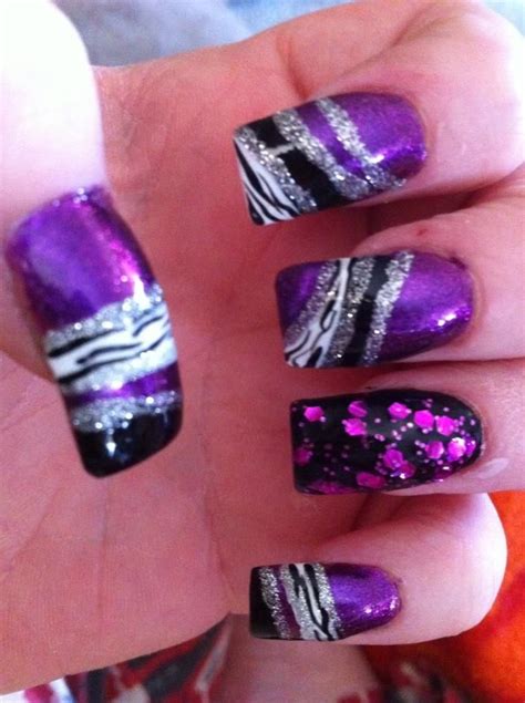Nikki Loves Her Wild Styles Acrylic Nails With All Hand Painted Nail