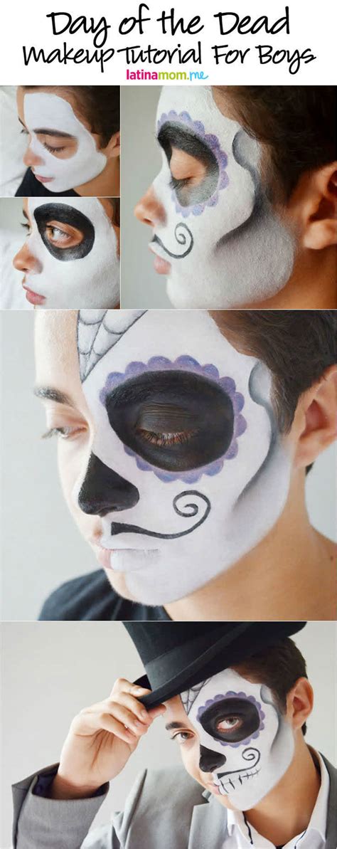 Day Of The Dead Face Painting Tutorial For Boys