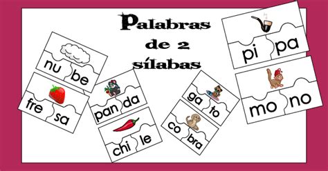 Palabras De Una Silaba Para Ninos Palabras Español España