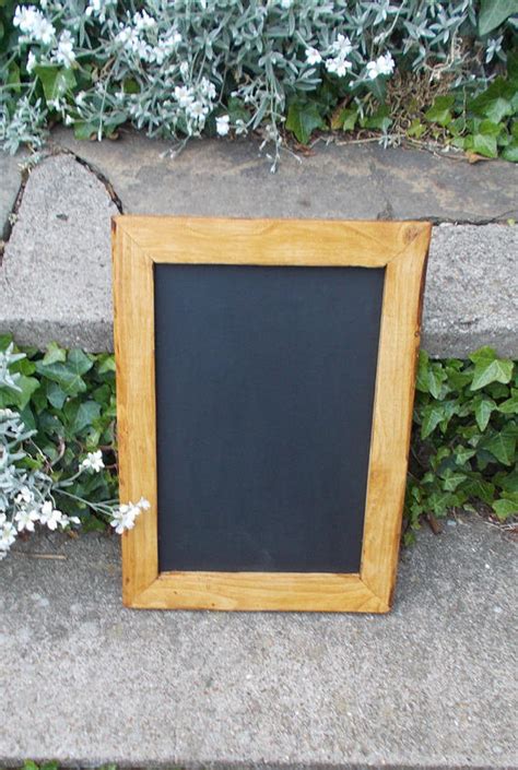 Rustic Hanging Chalkboard Wood Frame Chalk Board Black Etsy