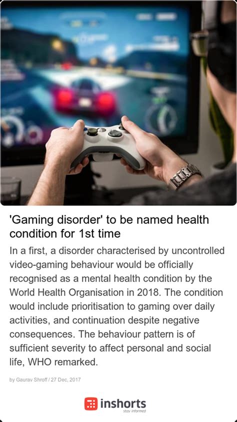Gaming Disorder To Be Named Health Condition For 1st Time Rgaming
