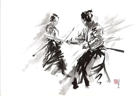 Samurai Fight By Mariusz Szmerdt Japanese Warrior Japanese Ink