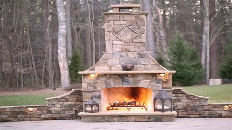 Small Outdoor Fireplace Kits Youtube