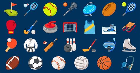 ⚽ Sport Emojis 🥊 🥏 🥍 🥎 🥋 🏀 🥅