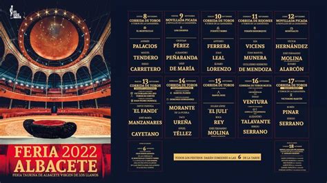 Cartel De La Feria Taurina De Albacete 2022