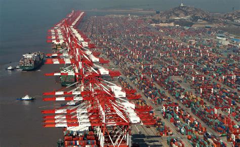 Yangshan Port Shanghai Free Trade Zone Busiest Container Port In The