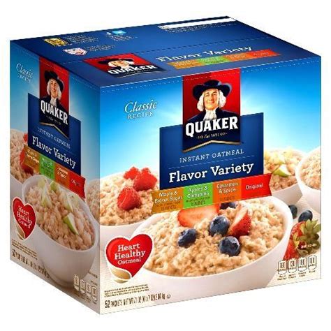 Quaker Instant Oatmeal Flavor Multi Pack 52 Packets Grocery And Gourmet Food