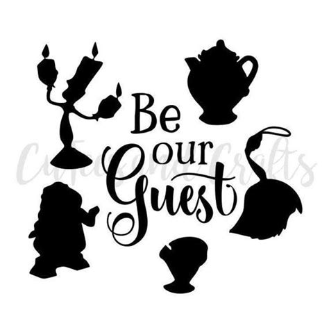 Beauty And The Beast Be Our Guest Svg Png Beauty And The Beast