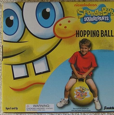 Sponge Bob Squarepants Large Hopping Ball Spongebob Square Pants Nickelodeon Franklinsportsinc