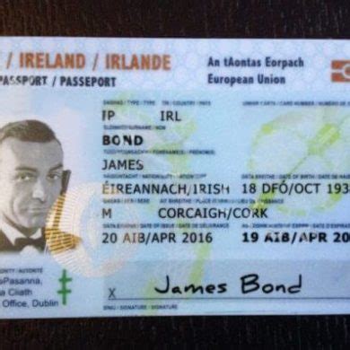 Which you should get, passport book vs. Irish Passport Card (Pas) - Buy Scannable Fake ID with ...
