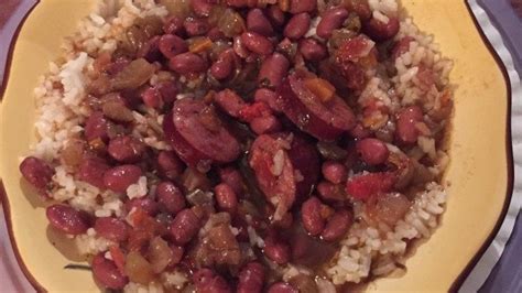 To me, a good bowl of red beans and rice is perfect any day of the week. Authentic New Orleans Red Beans and Rice | Red beans, Food, Recipes