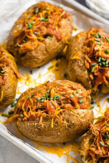 Bbq Loaded Baked Potato Recipe An Easy Throw Together Dinner Recipe