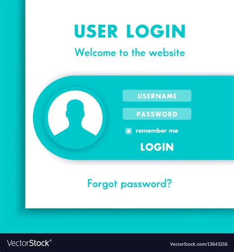 User Login Window Login Page Design For Website In