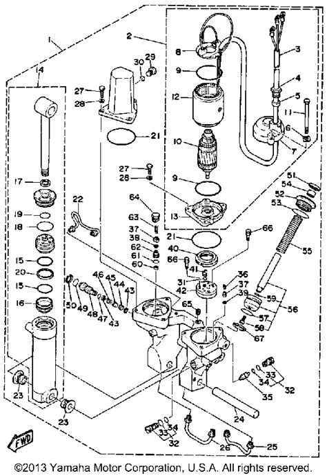 18 wiring diagram single engine application (square) *1: Yamaha | OUTBOARD | 90 HP | 90ETLG | POWER TRIM TILT ASSY - - Van's Sport Center