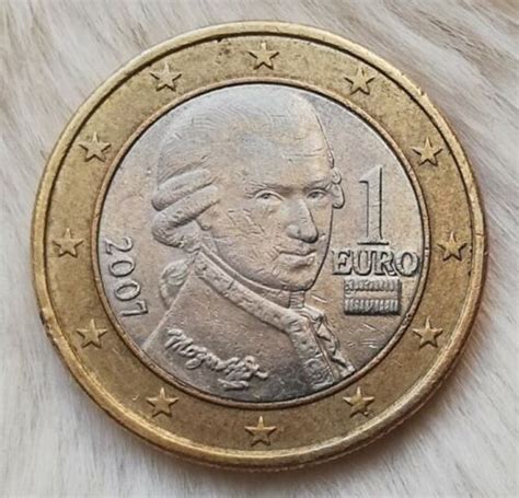 1 Euro Münze Fehlprägung Österreich 2007 Alte Europakarte Ebay