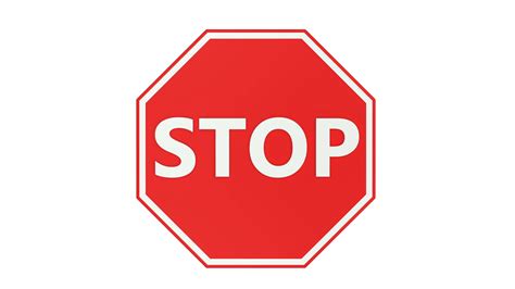 Red Stop Sign Printable