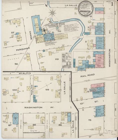 Sanborn Fire Insurance Map From Navasota Grimes County Texas