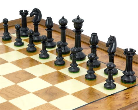 Northern Upright Ebony And Rootwood Traditional Chess Set Rcpb124 £