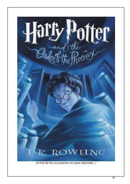 Harry potter y la orden del fénix libro pdf. Descargar Libro Harry Potter Y La Orden Del Fenix Pdf - Libros Populares