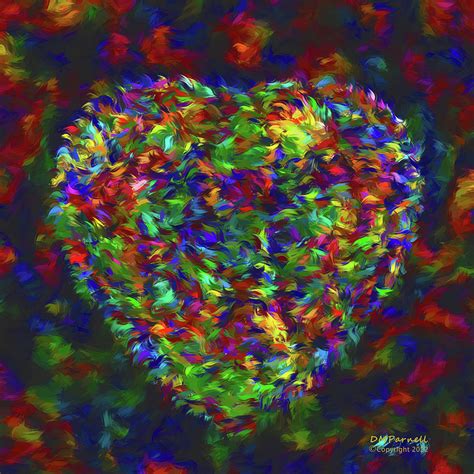 my heart of glass brushed digital art by diane parnell fine art america