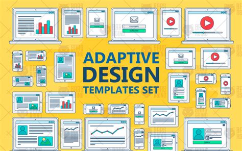 Stroked Adaptive Design Elements Vector Image