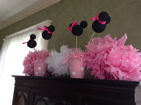 Minnie Mouse Party Centerpieces Minnie Mouse Theme Pink Minnie Minnie