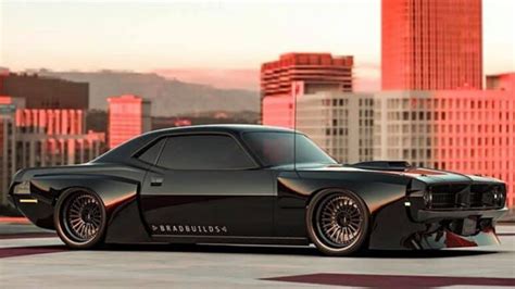 This Widebody Barracuda Rendering Looks Ready To Murder Lesser Cars