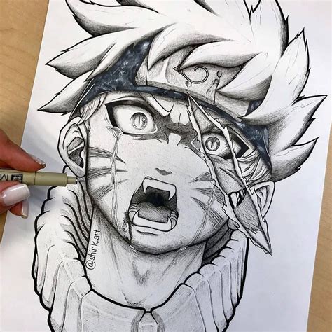 Como Desenhar Anime Passo A Passo Naruto Sketch Anime