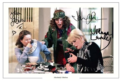 Absolutely Fabulous Cast Autograph Signed Photo Print Ab Fab Ebay